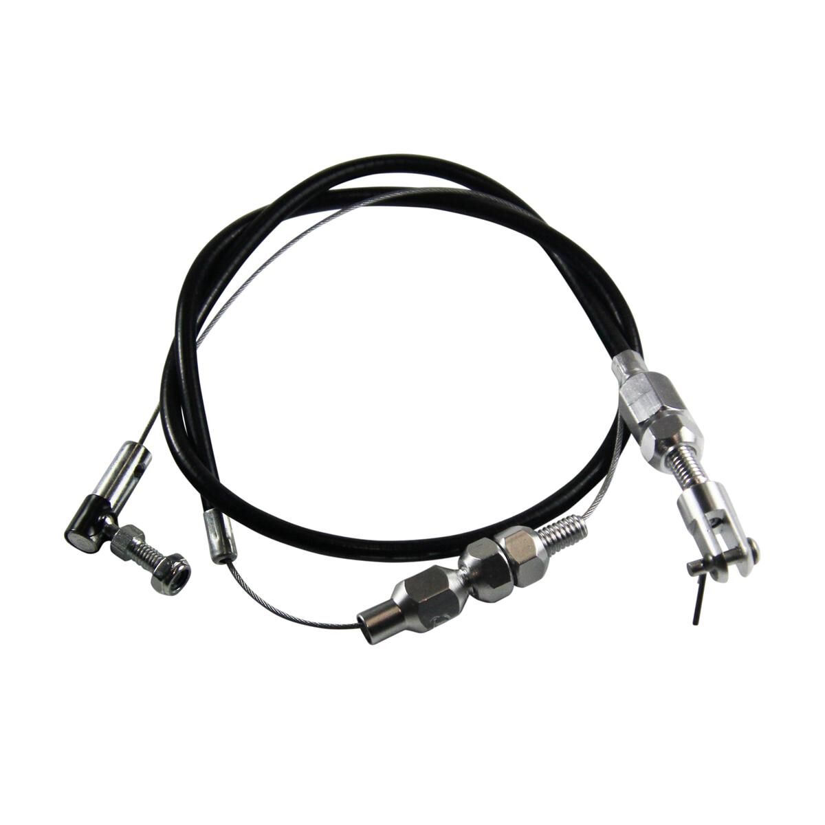 Throttle Cable Assy Kit Fits Carb Engine + some Efi Black Rubber 24 Inch Long, , scaau_hi-res