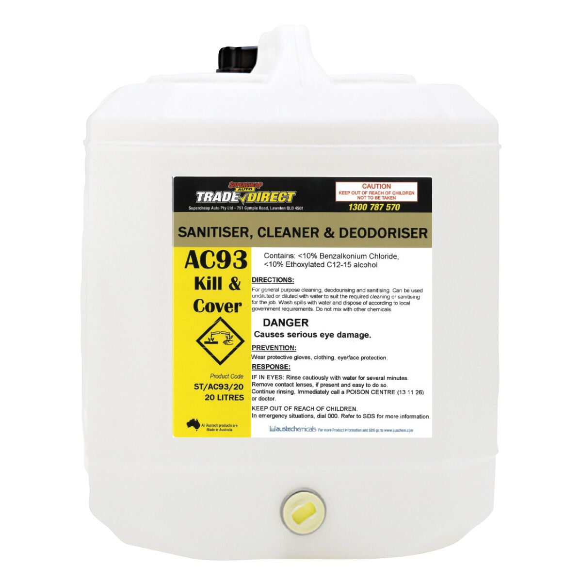Kill & Cover Bulk - 20L Plastic Cube, , scaau_hi-res
