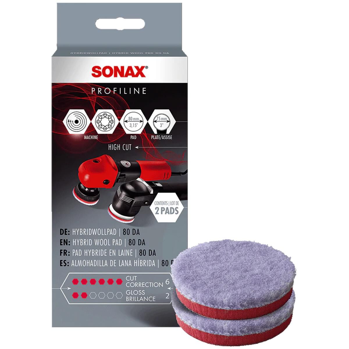 HYBRID WOOL PAD 80 (2 PCS.) HYBRID WOOL PAD 80 DA (2 PCS.) ( ~ 3 INCH), , scaau_hi-res