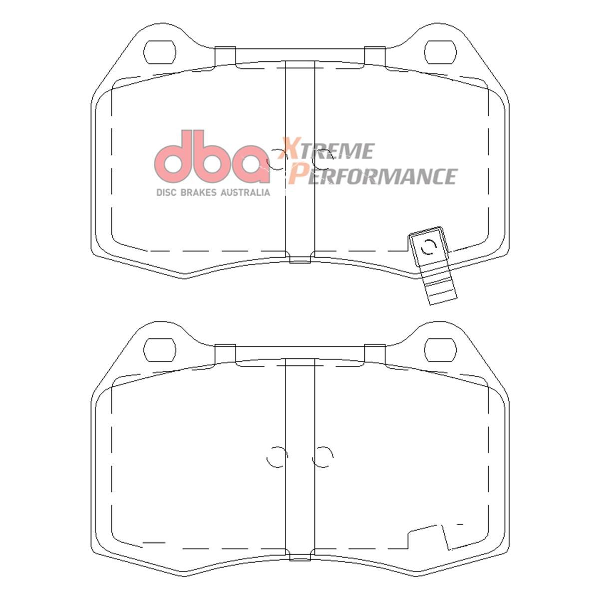 DBA XP PERFORMANCE BRAKE PADS Nissan 350Z & Skyline 1990-2009, , scaau_hi-res