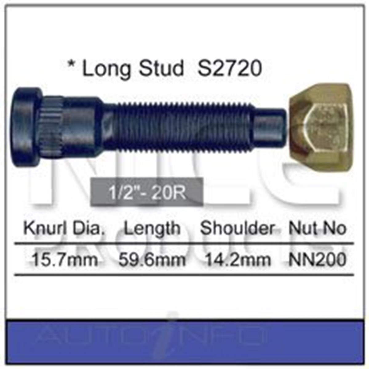 Wheel Stud & Nut, , scaau_hi-res