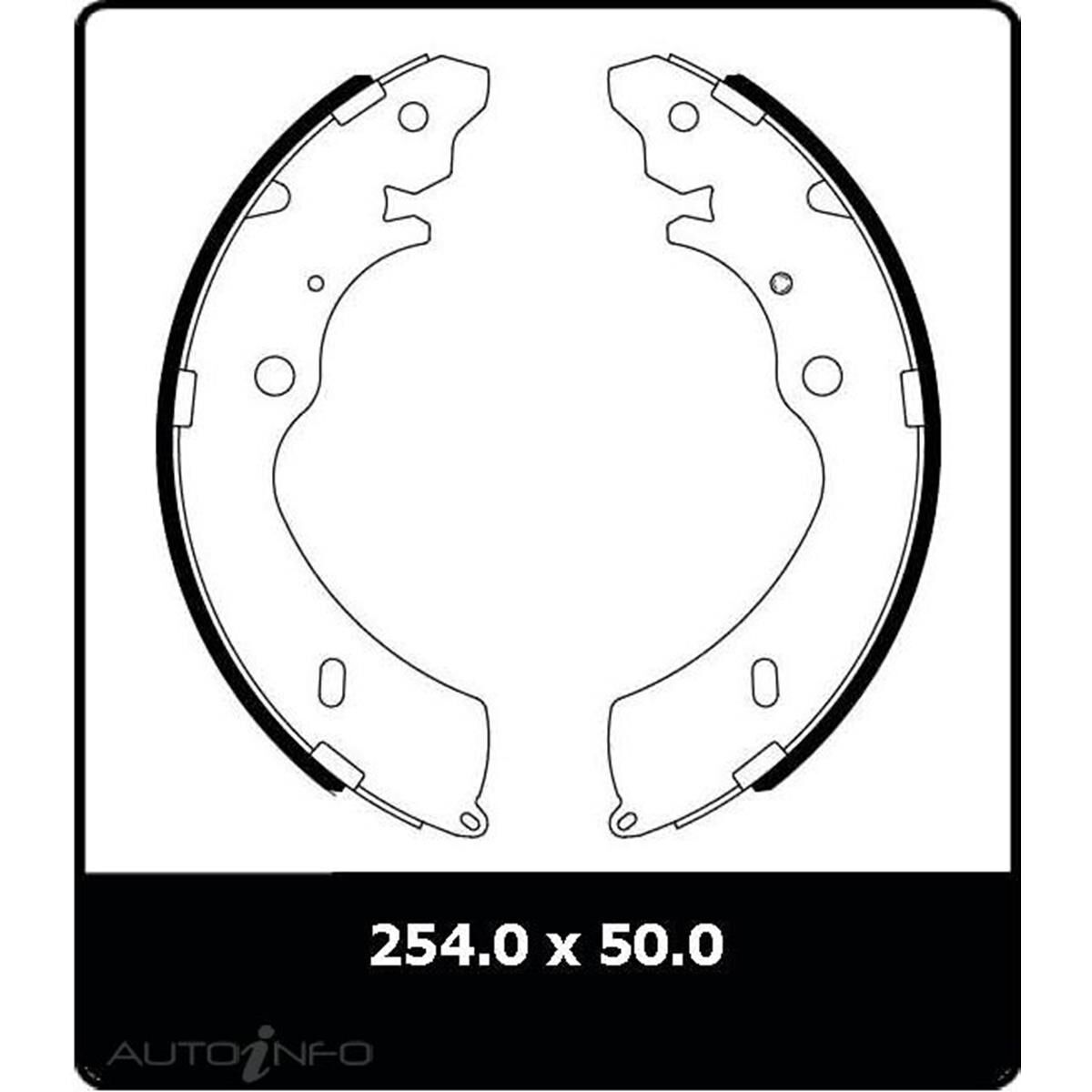 PTX BRAKE SHOE SET HOLDEN RODEO RA 2003, , scaau_hi-res