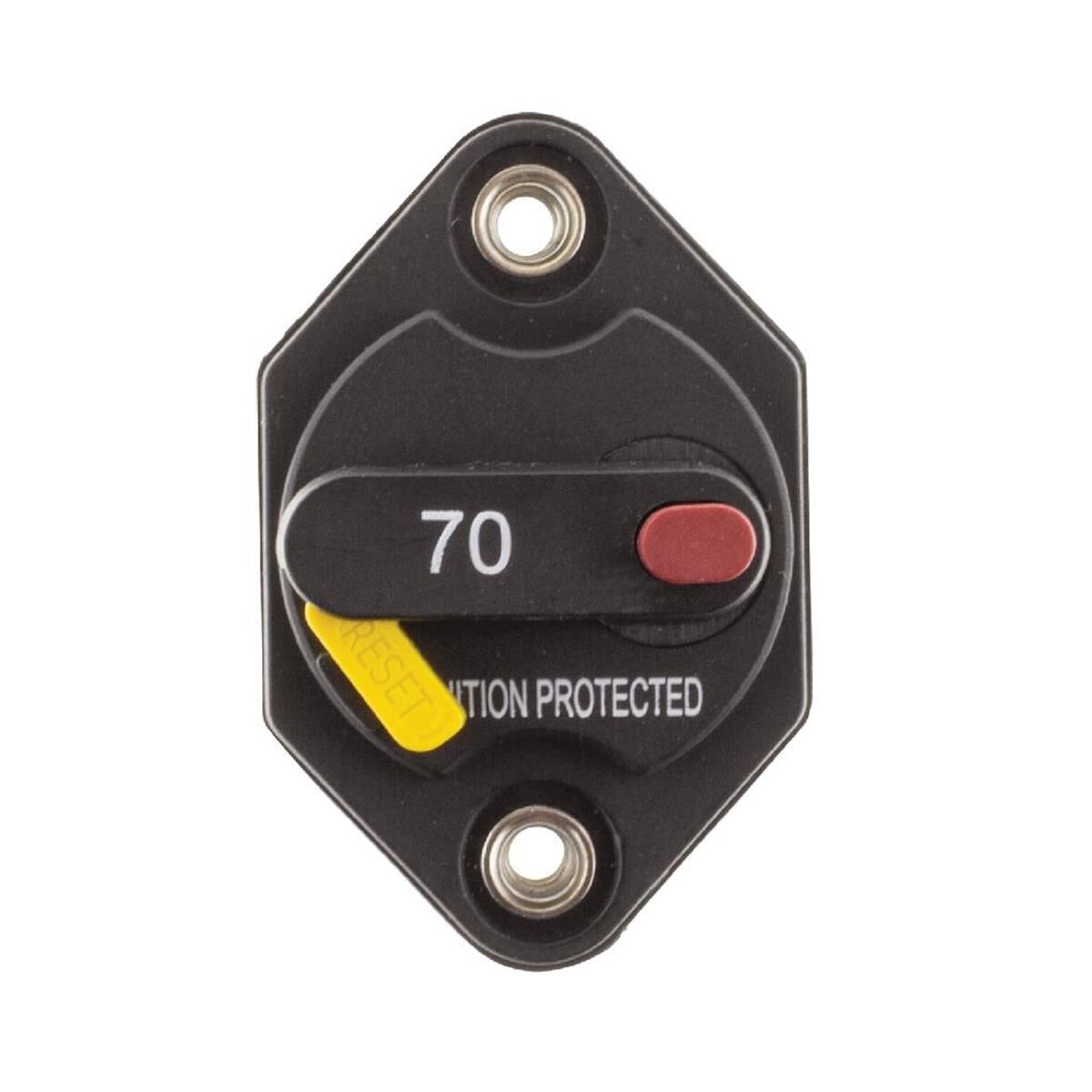 CIRCUIT BREAKER TYPElll 70AMP MANUAL RESET PANEL MOUNT - FUSES & CIRCUIT BREAKERS, , scaau_hi-res