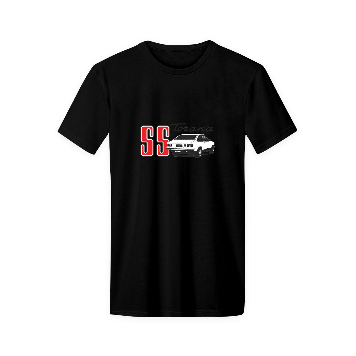 ADULT COTTON T-SHIRT-BLACK [SS TORANA] [S], , scaau_hi-res