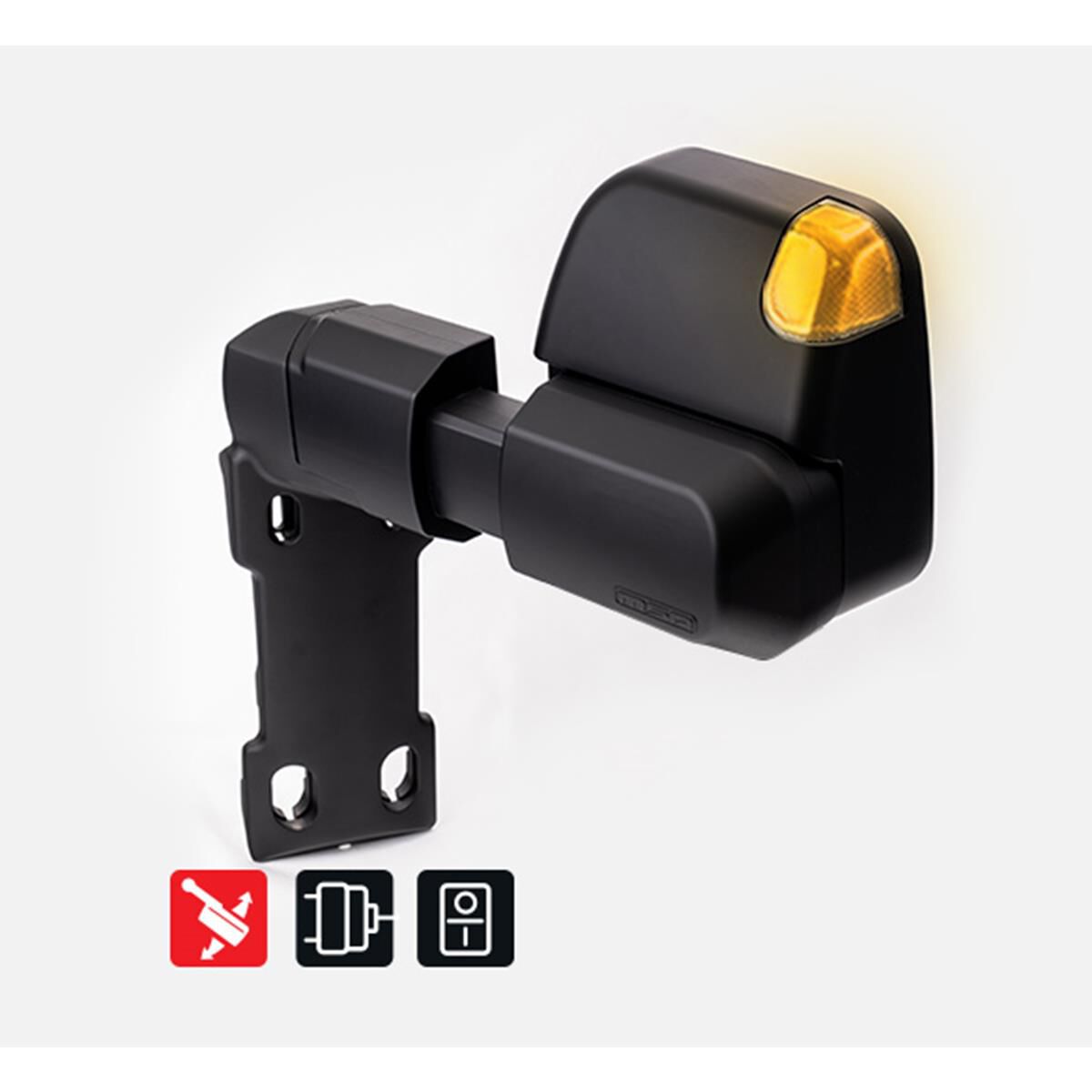 LC70-79 LANDCRUISER SWITCH KIT INCLUDED - 1984-CURRENT. BLACK, ELECTRIC KIT, BIG BASE, INDICATORS, POWERFOLD, , scaau_hi-res