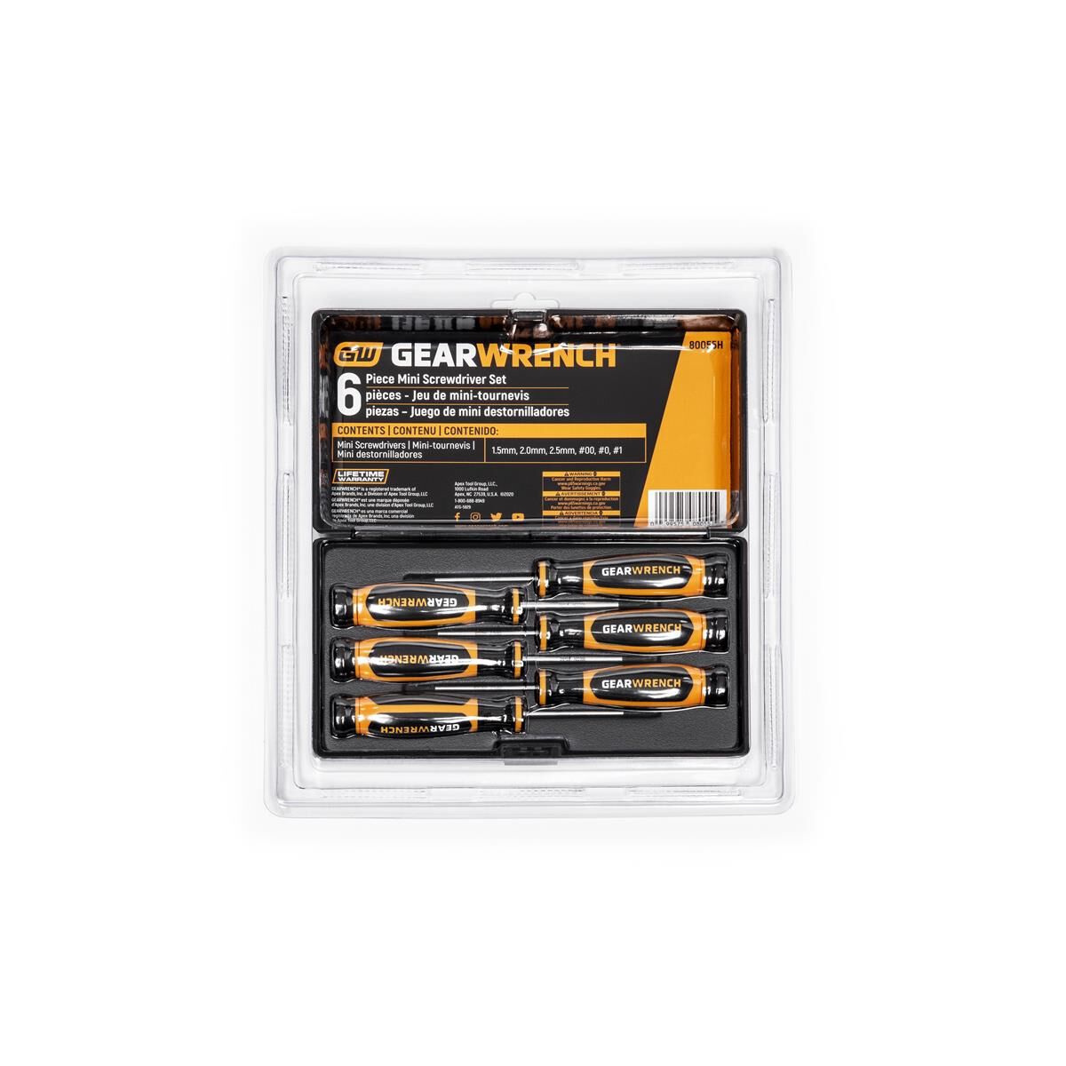6 PIECE PHILLIPS&reg;/SLOTTED MINI DUAL MATERIAL SCREWDRIVER SET, , scaau_hi-res