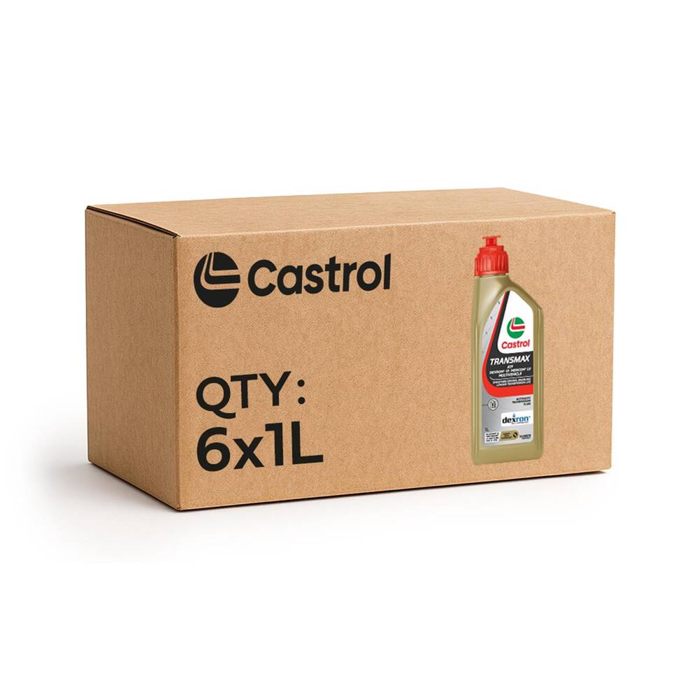 Castrol Transmax ATF Dexron-Vi Mercon LV Multivehicle - 6 x 1L (Carton ...