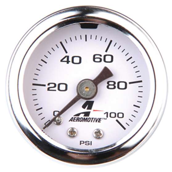 AEROMOTIVE 0-100 PSI LIQUID GAUGE FUEL PRESSURE, , scaau_hi-res