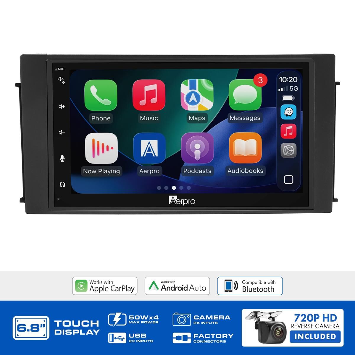 AERPRO 6.8" MULTIMEDIA RECEIVER HEAD UNIT KIT TO SUIT KIA CARNIVAL & GRAND CARNIVAL &ndash; AX7323K5, , scaau_hi-res