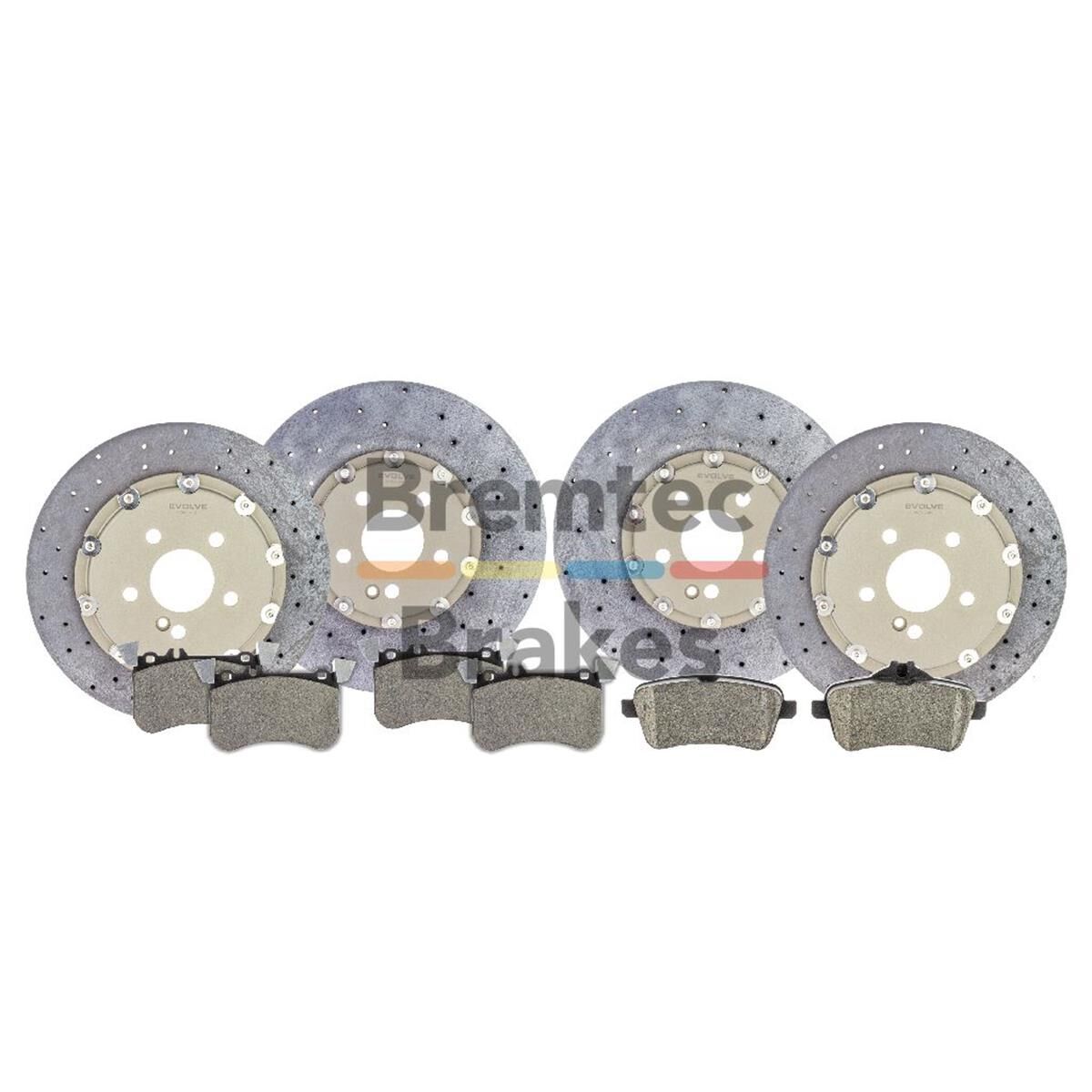 EVOLVE CARBON CERAMICBRAKE UPGRADE KIT A45 AMG, , scaau_hi-res