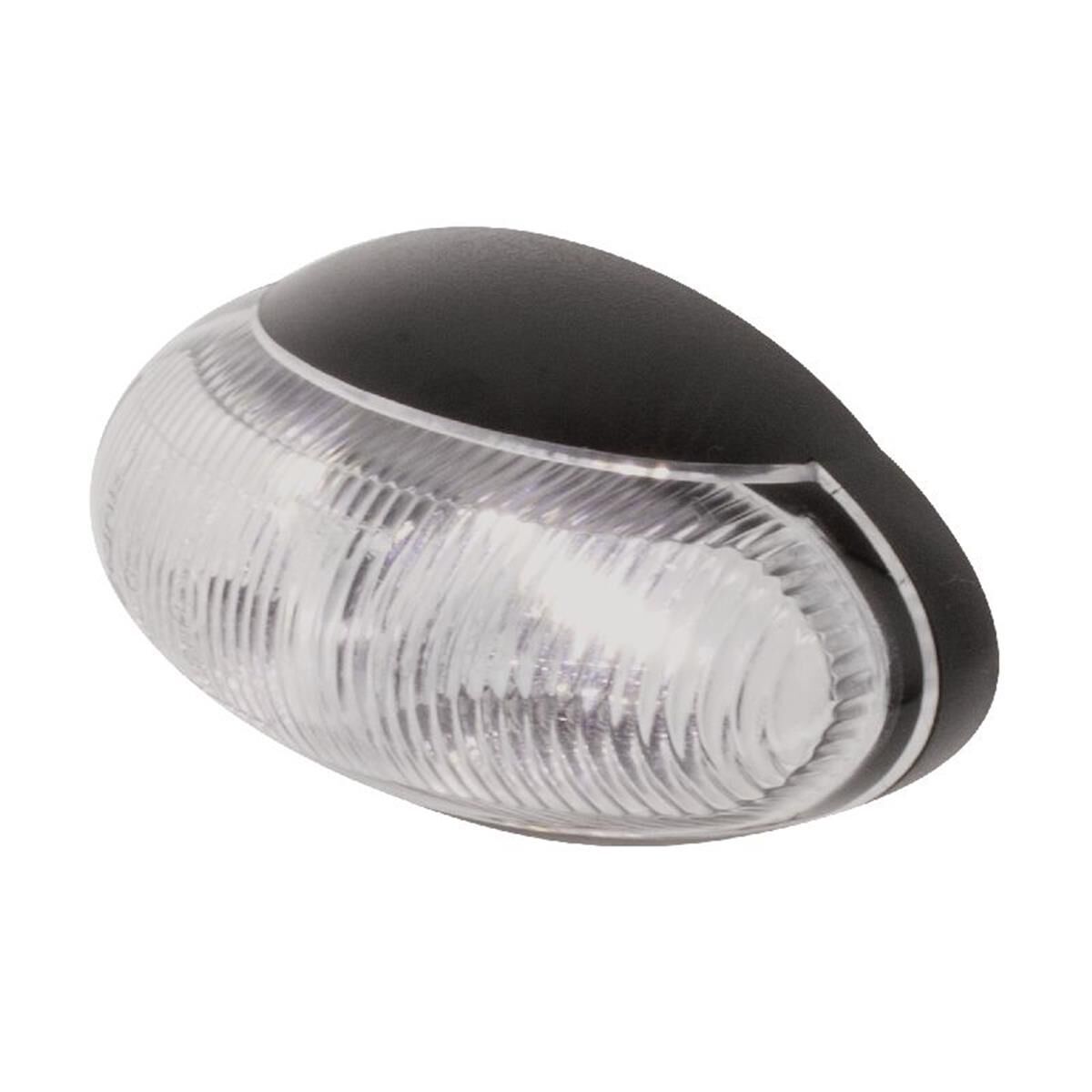 LED FRONT END OUTLNE MARKR LMP10-30V 4 LED's BLCK HSNG CLEAR LENS 60 x 34 x 26mm, , scaau_hi-res