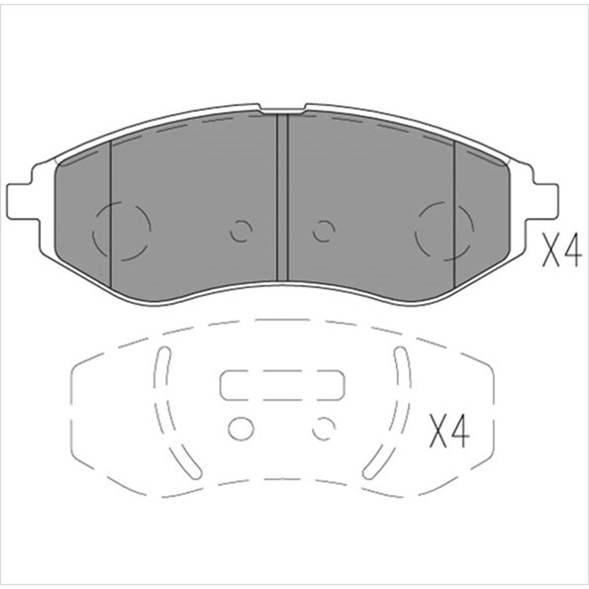Daewoo Kalos 2003-on 1.5L Front (db1725), , scaau_hi-res