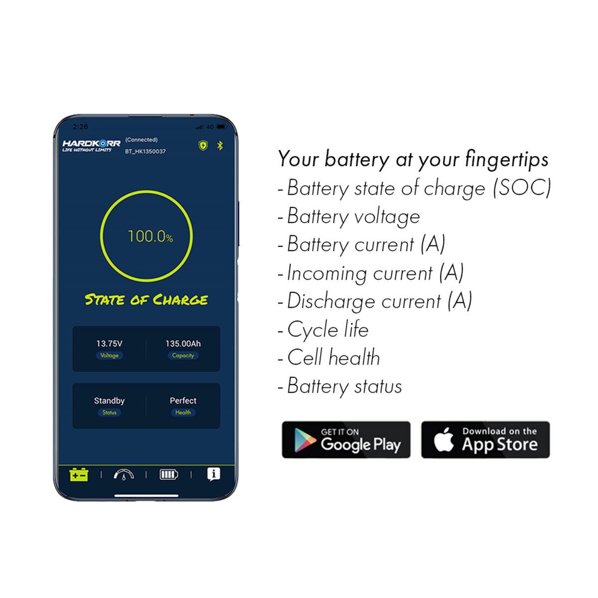 135AH COLD CLIMATE LITHIUM LIFEPO4 DEEP CYCLE BATTERY W/BLUETOOTH, , scaau_hi-res