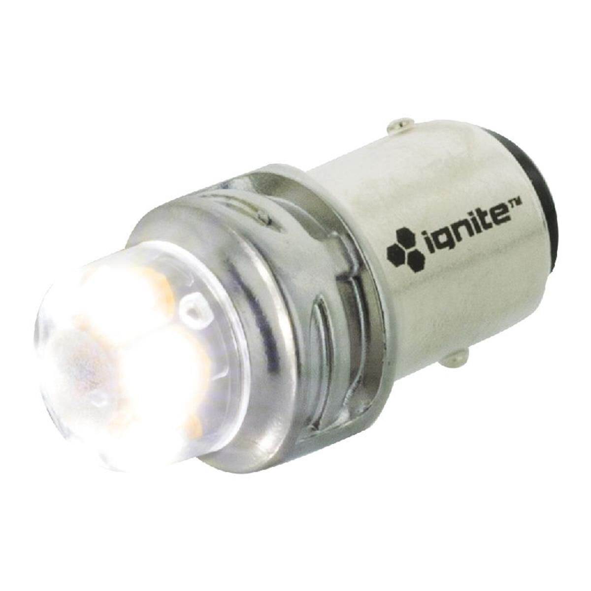 PKT 2 LED SIGNALLING GLOBE12/24v 1157/BAY15d BASE WHITE900 LUMENS, , scaau_hi-res