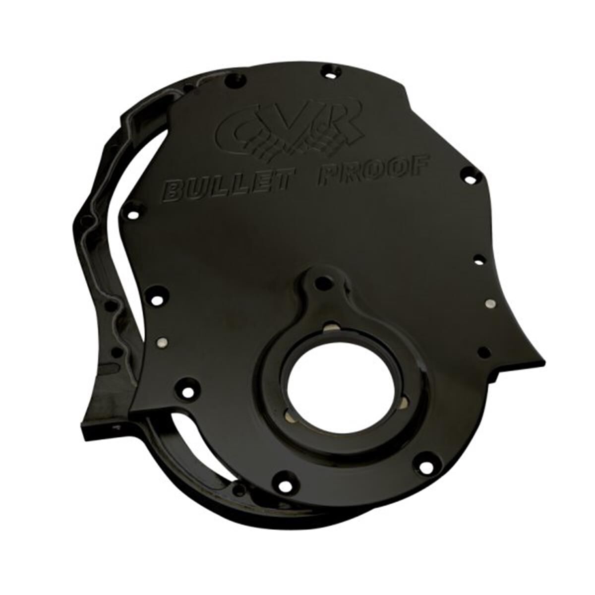 CVR BB/C 2 PIECE BILLET TIMING COVER V8 BLACK, , scaau_hi-res