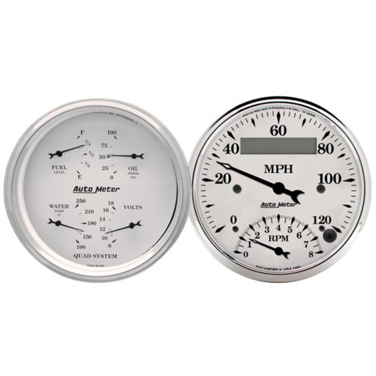 OLD TYME WHITE COMBO GAUGE KIT, , scaau_hi-res