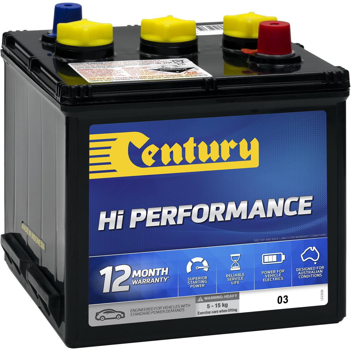 Century Heavy Duty Battery 03 270CCA 65Ah 6V 101126