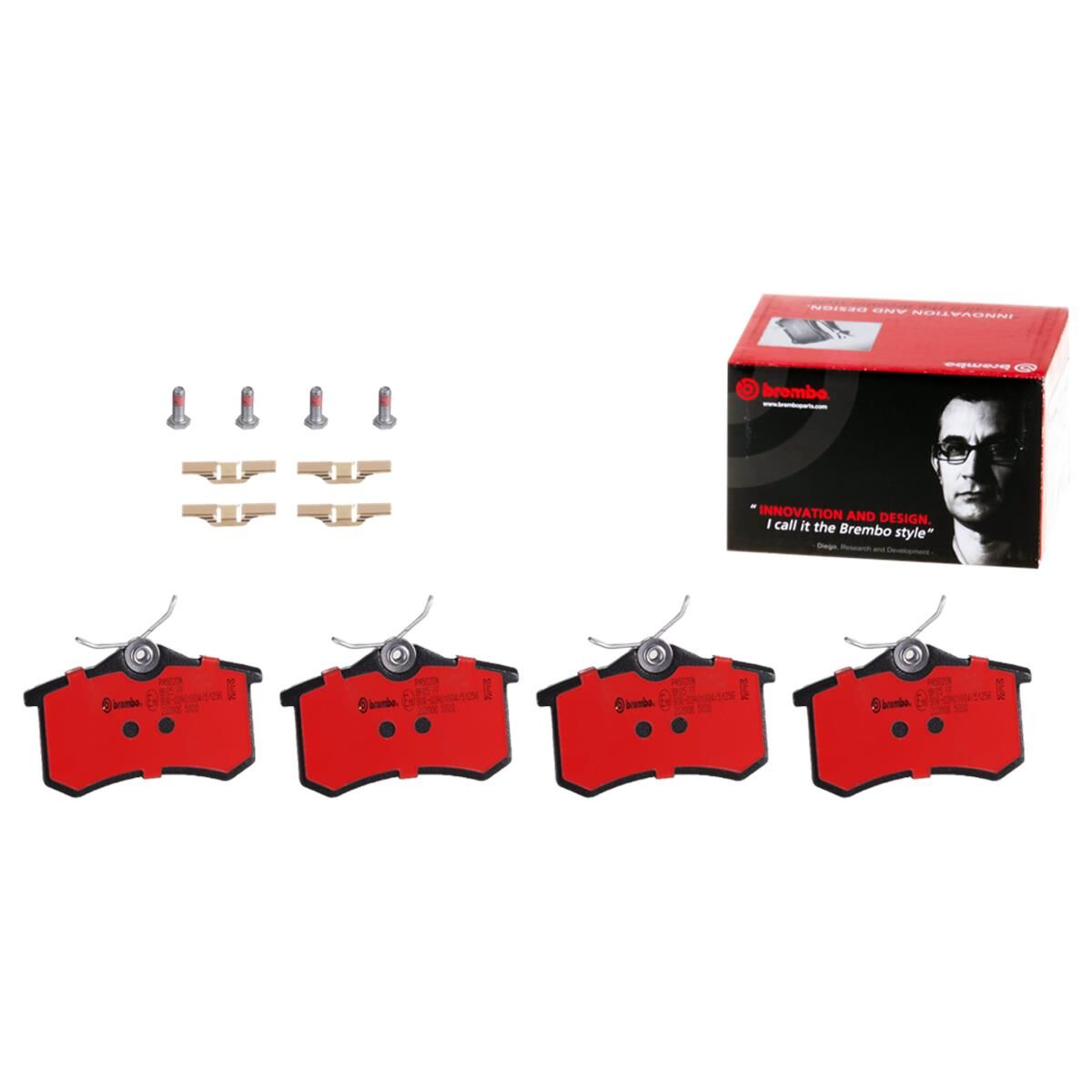 BREMBO DISC PAD SET NAO CERAMIC, , scaau_hi-res