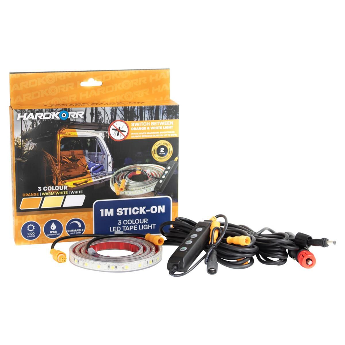 1M STICK-ON TRI-COLOUR LED FLEXIBLE TAPE LIGHT, , scaau_hi-res