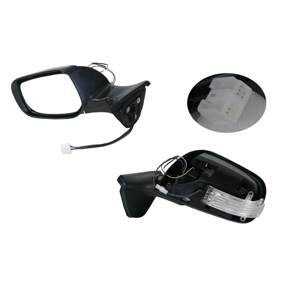 TOYOTA COROLLA  ZRE152 SERIES 2  10/2009 ~ 12/2012  ELECTRIC DOOR MIRROR  LEFT HAND SIDE  COMES WITH THELED LIGHTANDFOLDING FUNCTION.  PLUGHAS7 PINS., , scaau_hi-res