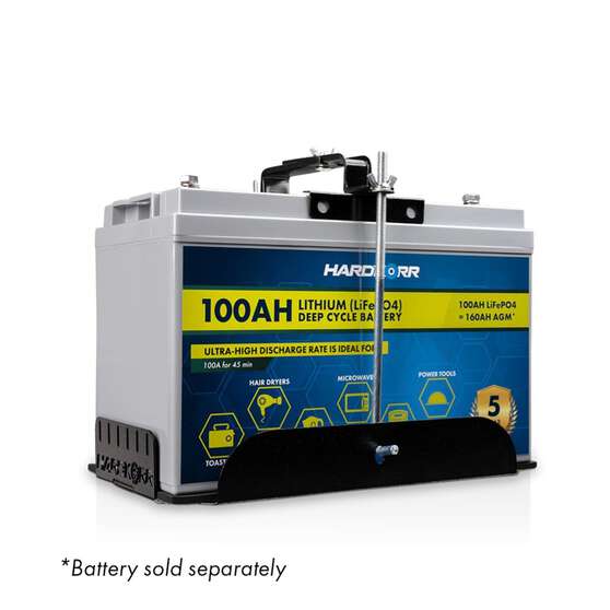 BATTERY MOUNTING TRAY FOR HARDKORR BATTERIES - TO SUIT 100AH HK BATTERY (334MM X 193MM), , scaau_hi-res