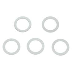 Pkt 5 SUMP PLUG WASHERS ALUMINIUM UNIVERSAL 14mm X 20mm X 1.5mm, , scaau_hi-res