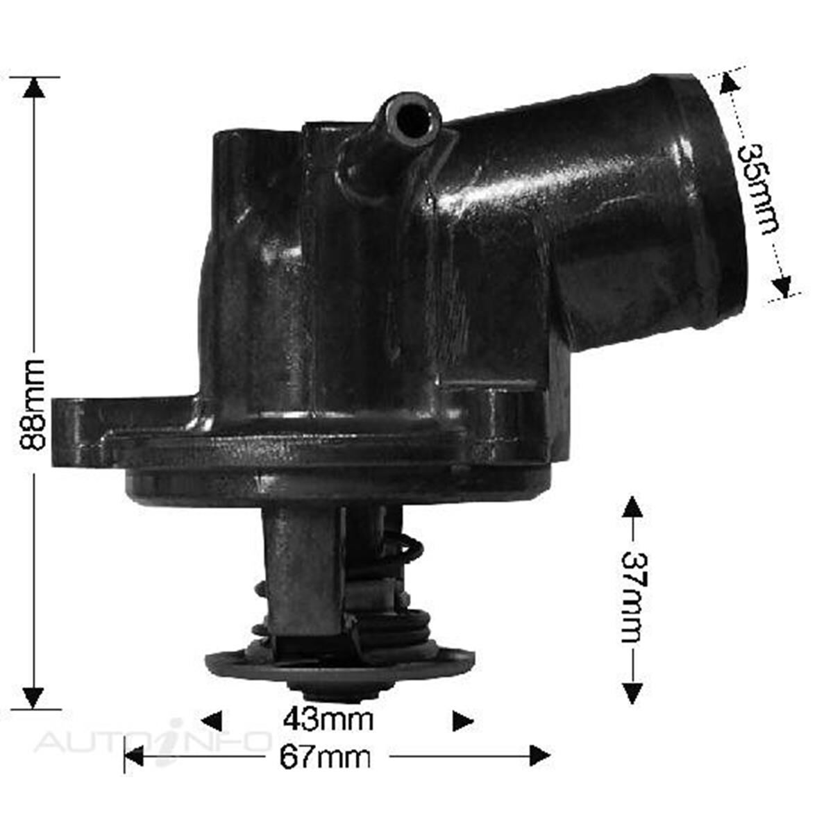 THERMOSTAT HOUSING 89C BOXED, , scaau_hi-res