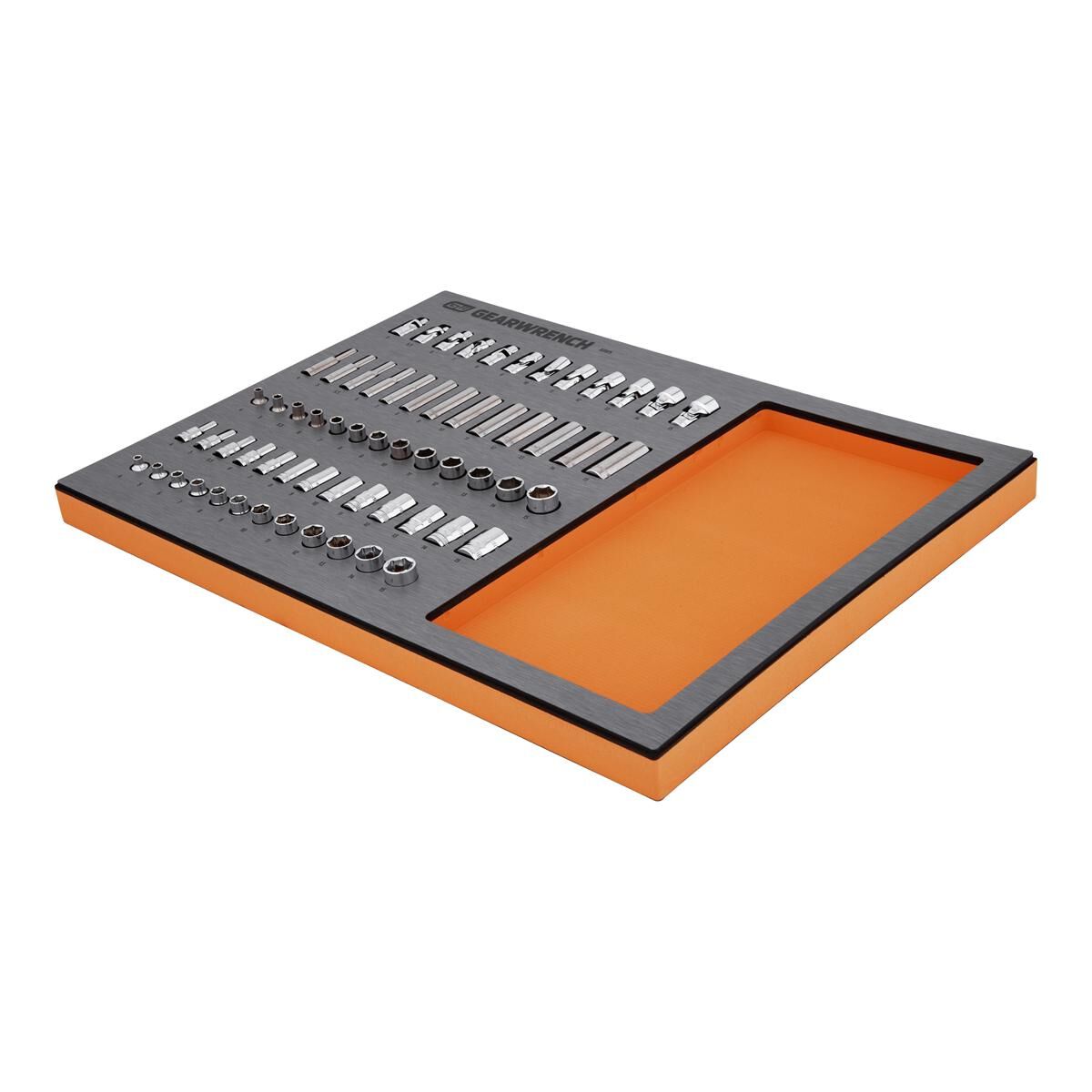 63 PIECE 1/4" DRIVE SOCKET METRIC EVA TRAY SET, , scaau_hi-res