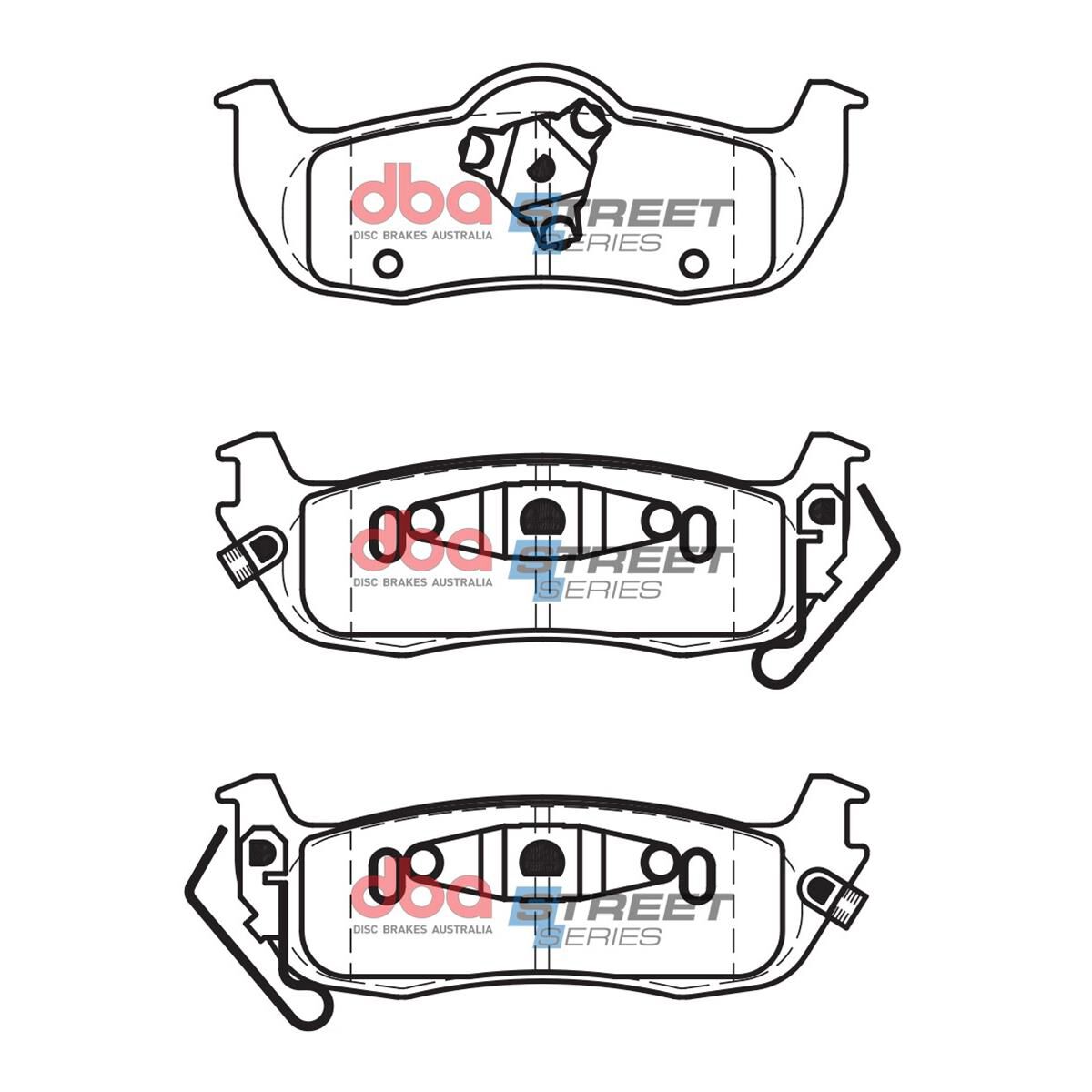 DBA SS STREET SERIES BRAKE PADS [ Jeep Grand Cherokee/Commander 2004 - 2010 R ], , scaau_hi-res