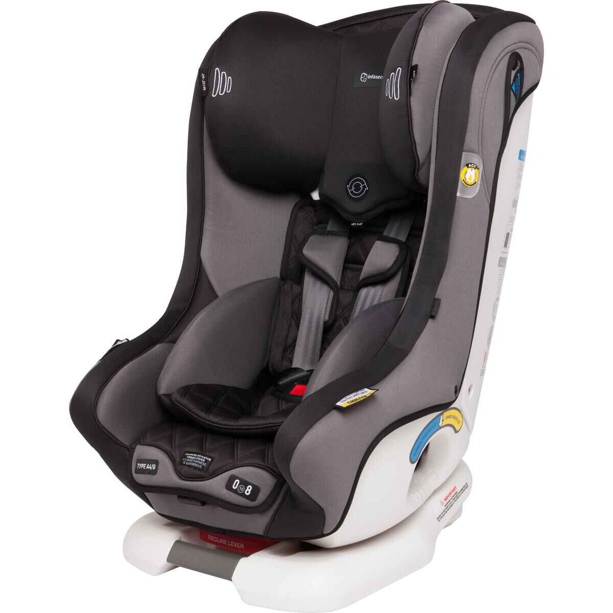 Infasecure aero convertible car seat graphite outlet