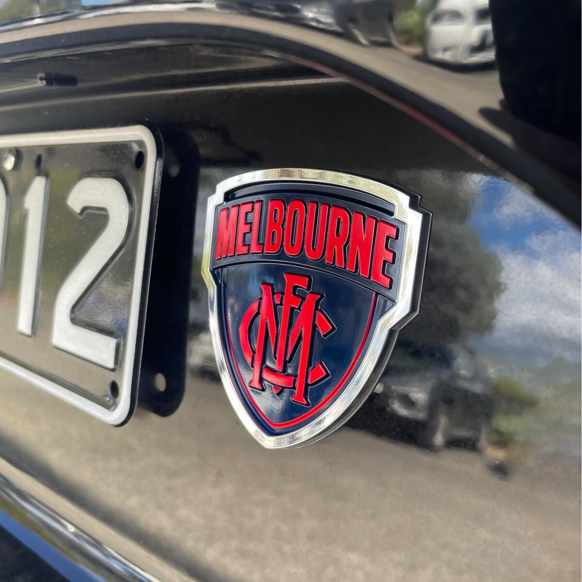 AFL MELBOURNE DEMONS 3D CHROME CAR EMBLEM, , scaau_hi-res