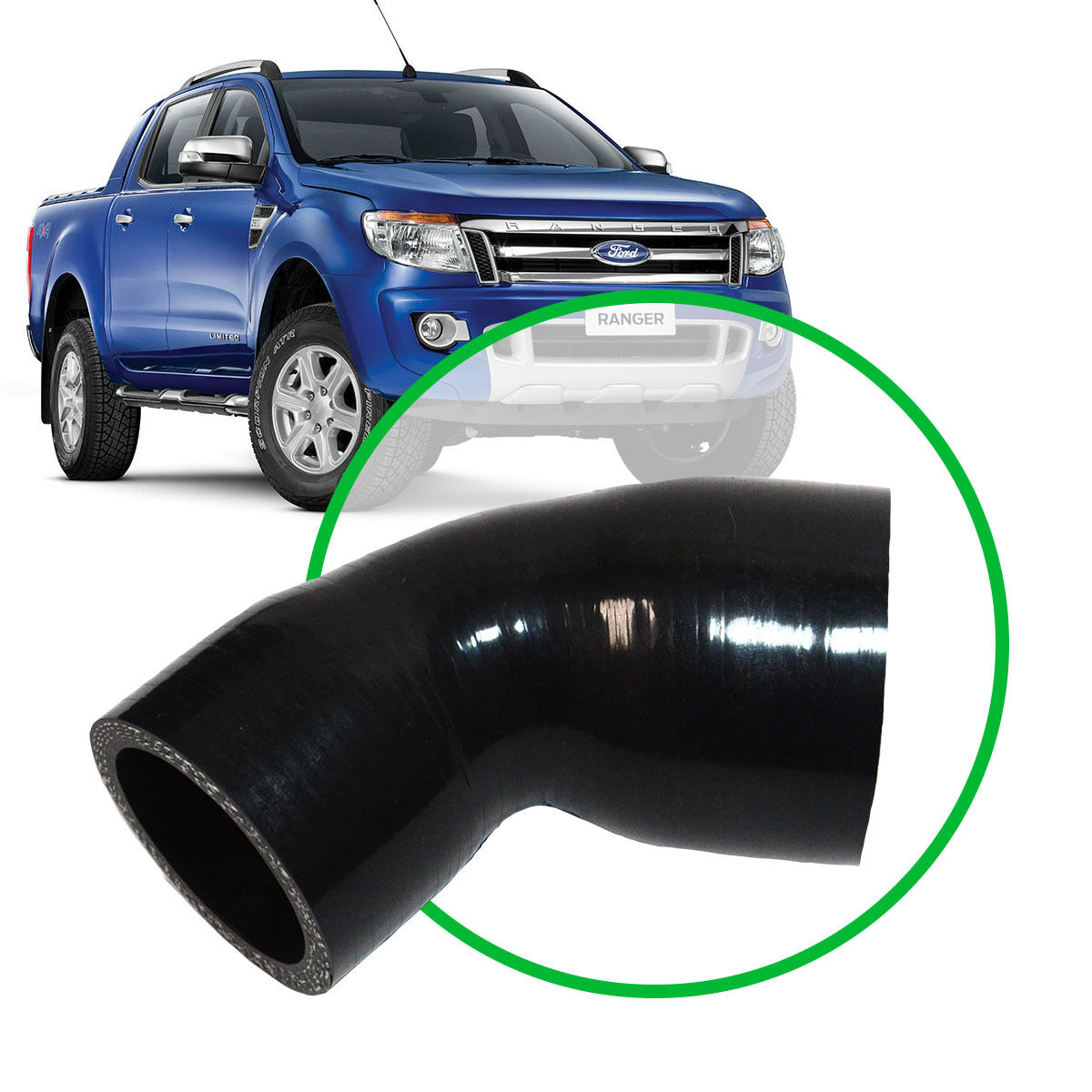 SAAS SILICONE INTERCOOLER LH REAR PIPE FORD RANGER/MAZDA BT50 2011-ON 3.2, , scaau_hi-res