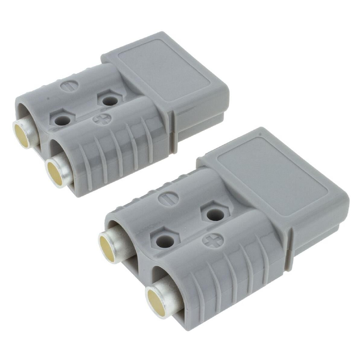 PKT 2 GREY 120amp CONNECTORS W/ TERMINALS - CONNECTORS CRIMP TERMINALS, , scaau_hi-res