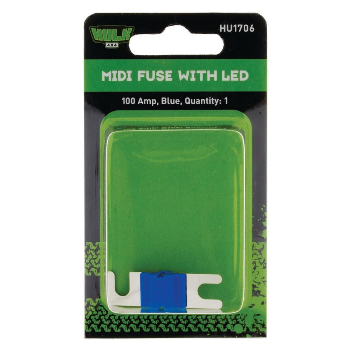 PKT 1 MIDI FUSE BLUE 100 AMP WITH LED 32 VDC, , scaau_hi-res