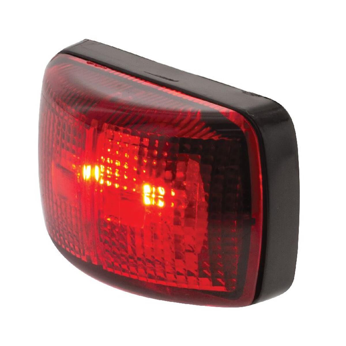 LED REAR END OUTLINE MARKR LMP10-30V 2 LED's BLACK HSNG RED LENS 57 x 35 x 21mm, , scaau_hi-res