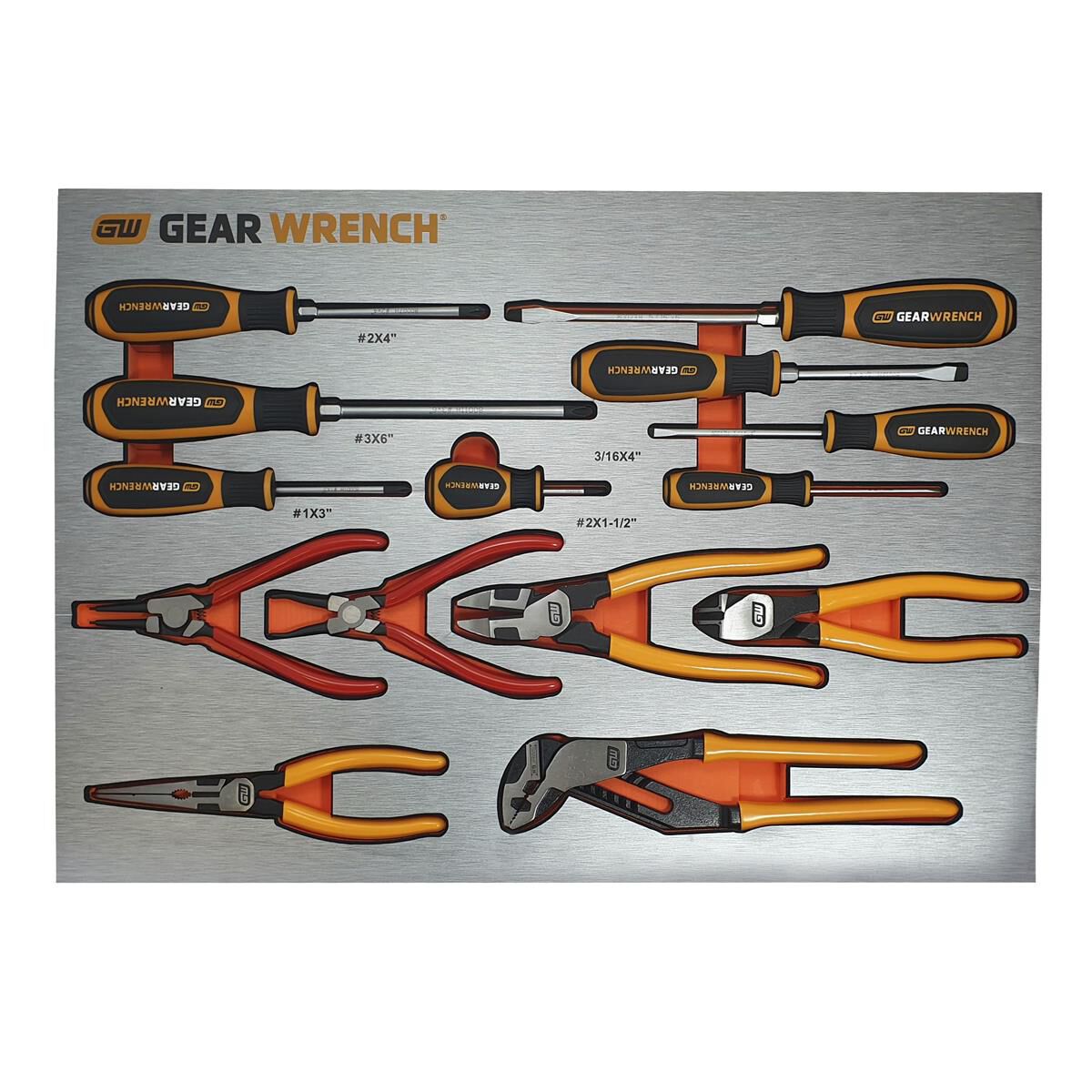 14PC SCREWDRIVER & PLIER SET EVA, , scaau_hi-res