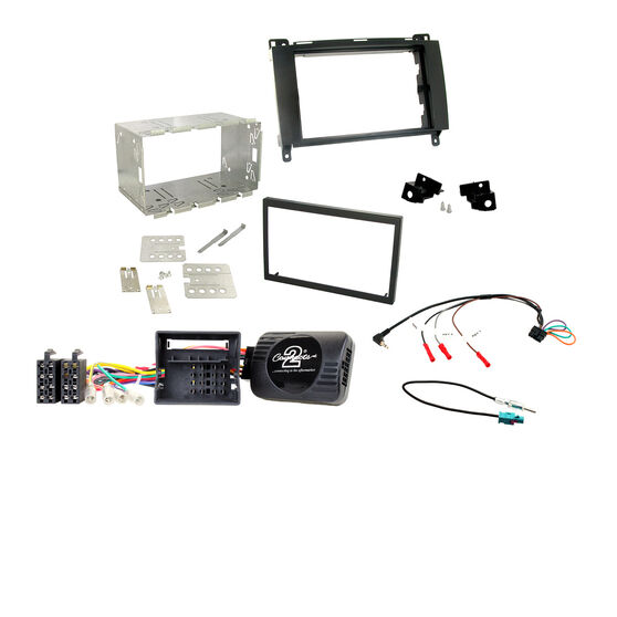 INSTALL KIT TO SUIT MERCEDES A-CLASS W169; B-CLASS W245; VIANO; & VITO W639 (BLACK), , scaau_hi-res