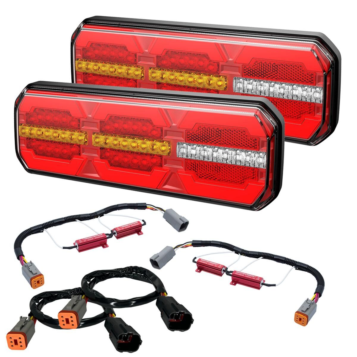 LED REAR COMBINATION LIGHTING KIT PLUG & PLAY SUITS IZUZU DMAX RT/RG 2020 ONWARDS, , scaau_hi-res