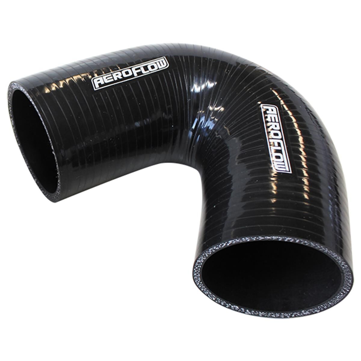 SILICONE HOSE 135 DEG; BLACK I.D 2.25" 57MM, WALL 5.3MM, 100MM LEG AF 9205-225, , scaau_hi-res