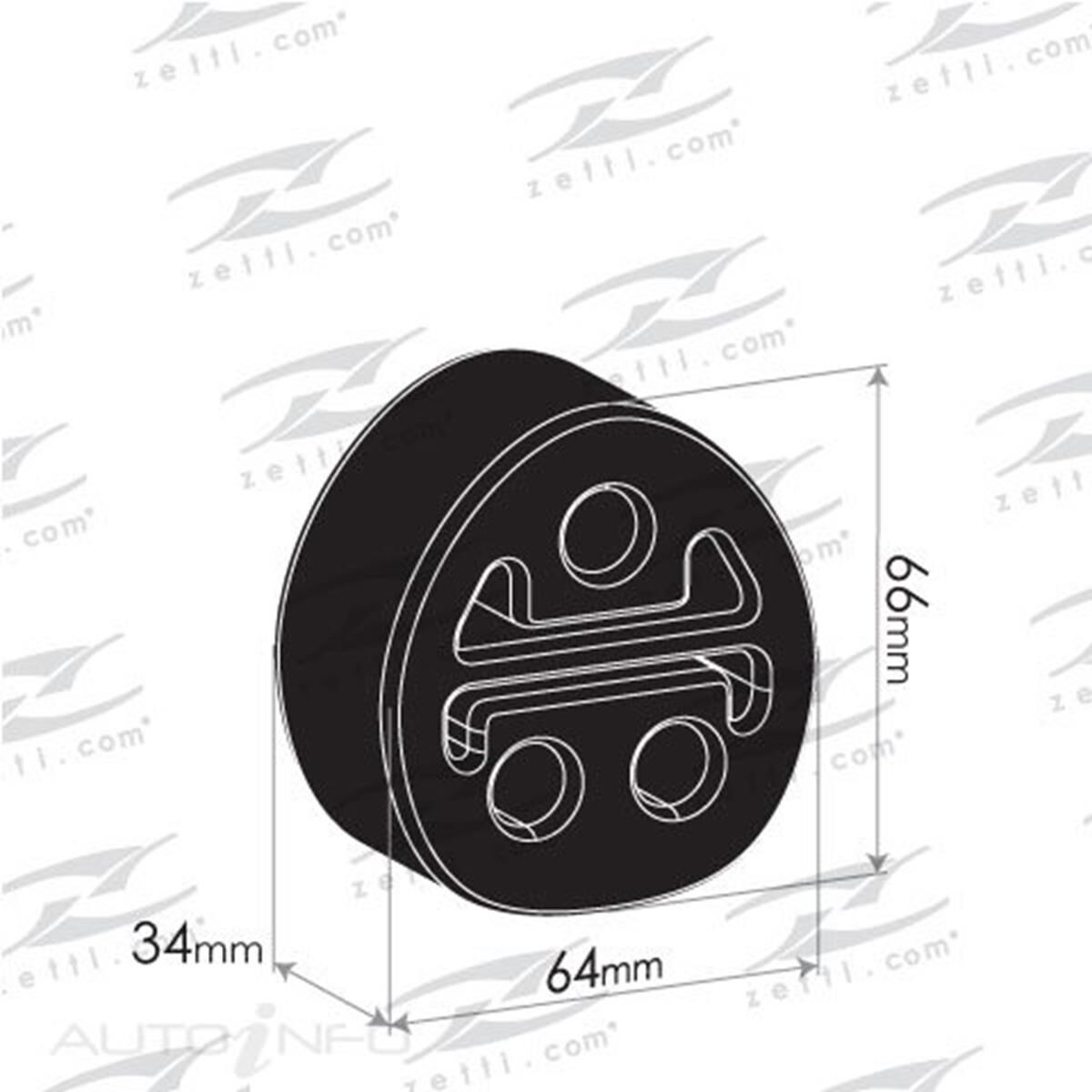 TOYOTA LANDCRUISER PRADO RAV4 RUBBER SUPPORT HANGER, , scaau_hi-res