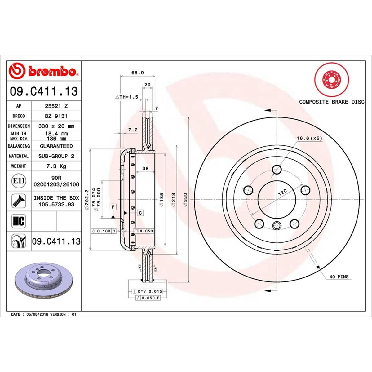BREMBO DISC ROTOR, , scaau_hi-res