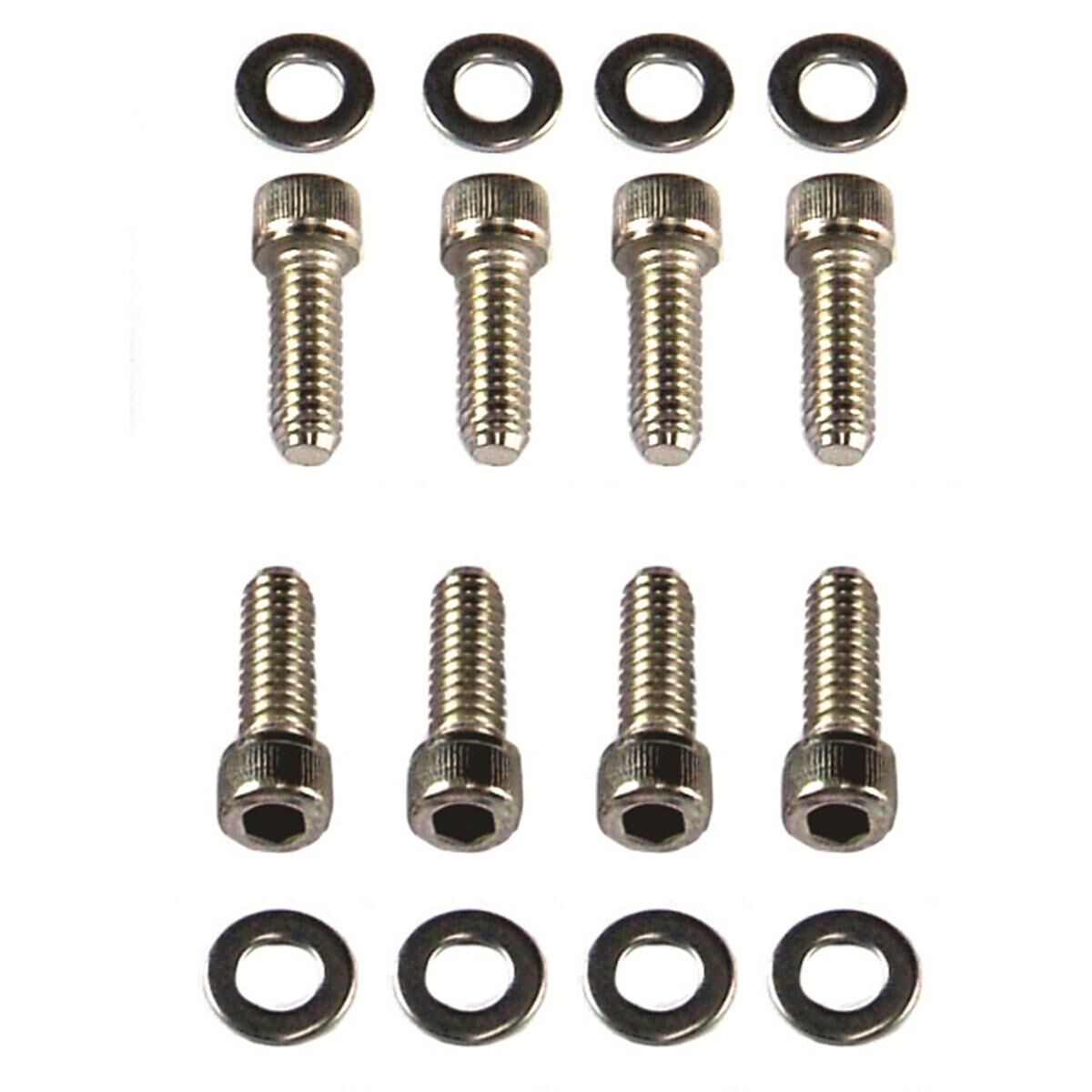 Bolts Alloy Rocker Cover SB Chev Longer to Suit Extra Thick Valve Covers, , scaau_hi-res