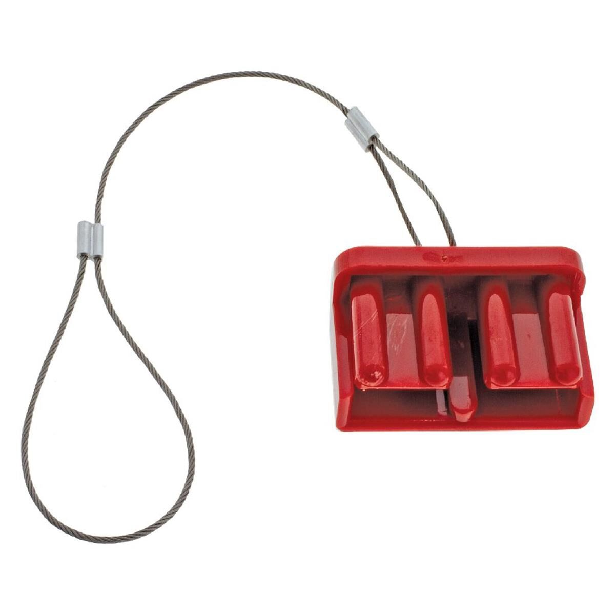 PKT 1 RED PLASTIC COVER T/S 175amp CONNECTOR W/ STEEL LOOP - CONNECTORS CRIMP TERMINALS, , scaau_hi-res