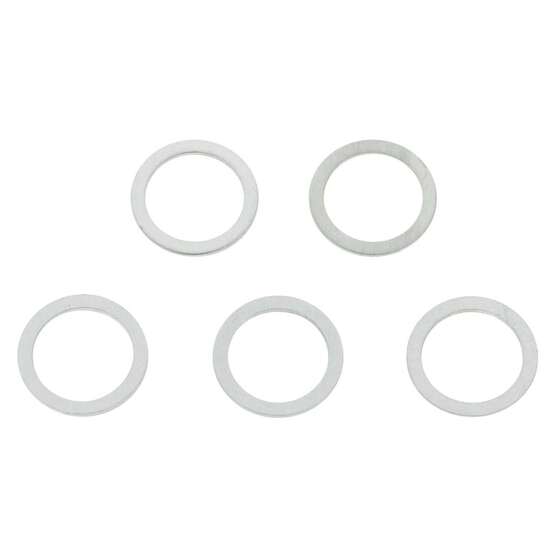 Pkt 5 SUMP PLUG WASHERS ALUMINIUM 18mm x 24mm x 1.5mm, , scaau_hi-res