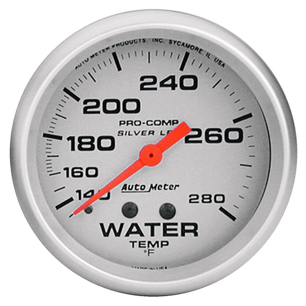 Autometer Ultra Lite Water Temperature Gauge Mechanical Liquid Filled