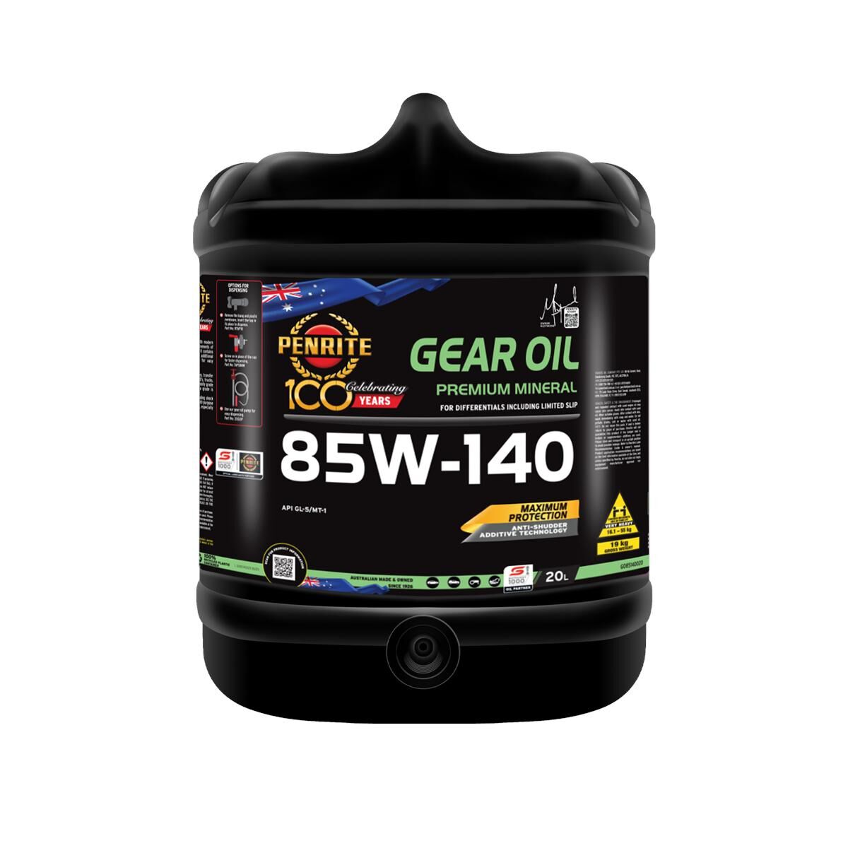 1 X GEAR OIL 85W-140 20L, , scaau_hi-res