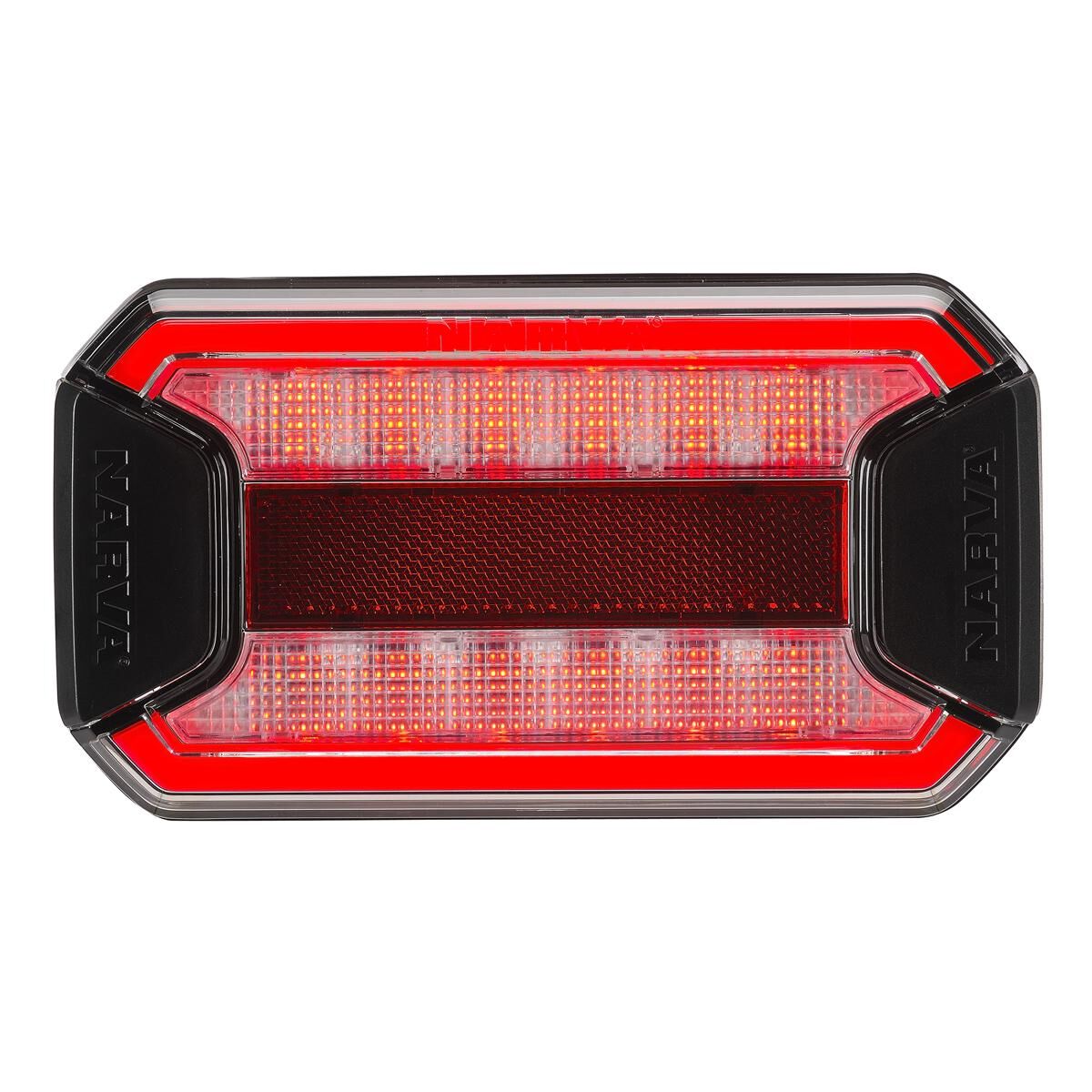 Narva 9-33 Volt LED Stop/Tail Lamp with In-Built Reflector, Clear Lens and 0.5m of Hard-Wired Cable, , scaau_hi-res