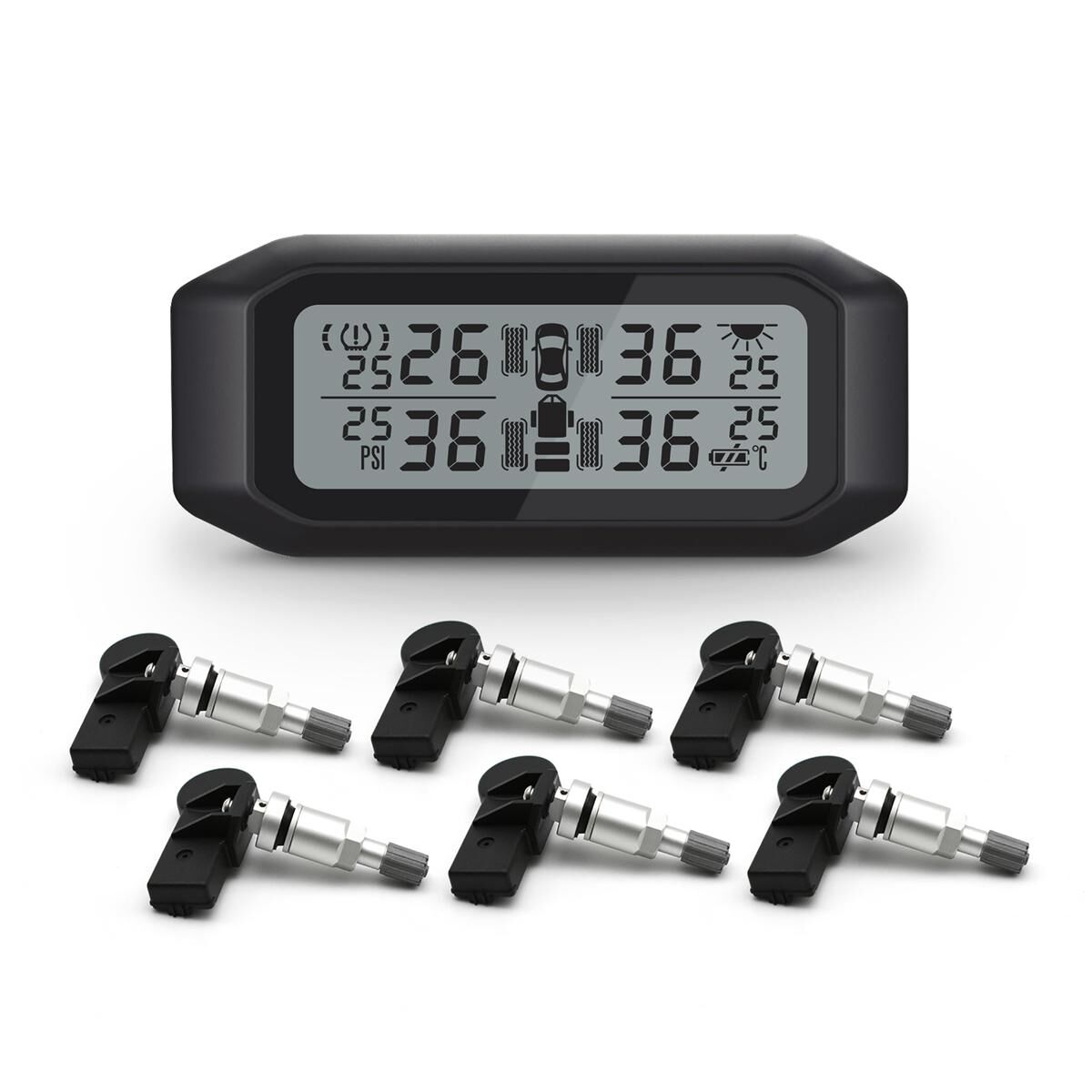 Promata Mata 1 EZsync Wireless Pairing Tyre Pressure Monitor - 6 Internal Sensors 10 Meters 10 Meters, , scaau_hi-res