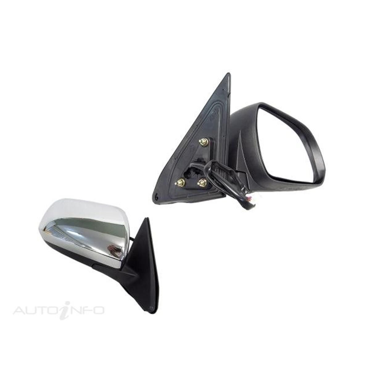 TOYOTA KLUGER  GSU40 SERIES 1  08/2007 ~ 09/2010  DOOR MIRROR CHROME ELECTRIC  RIGHT HAND SIDE, , scaau_hi-res