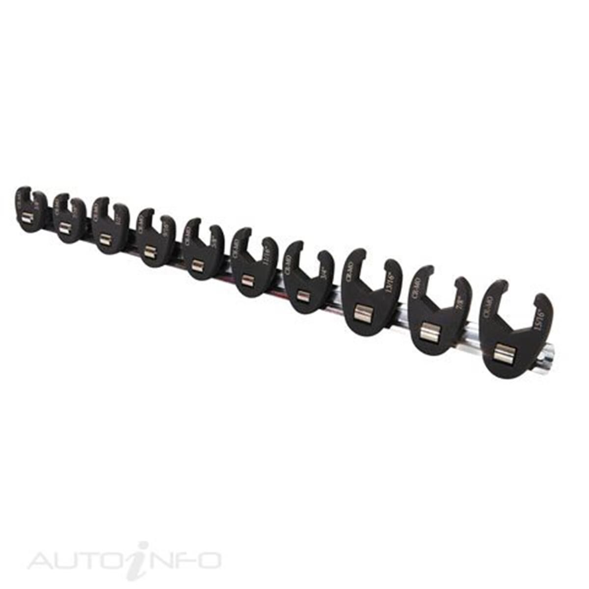 TOLEDO CROWFT WRENCH SET FLARED SAE 10PC, , scaau_hi-res